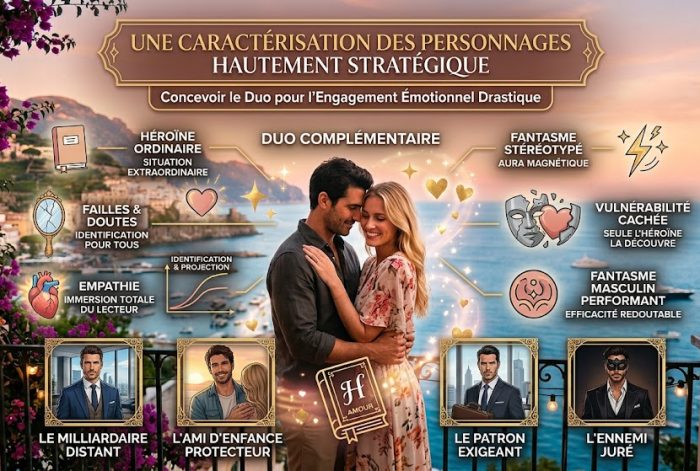 caractérisation des personnages hautement stratégique